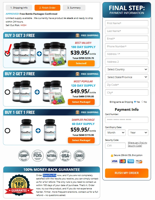 GlucoTru Pro GlucoTru Pro Order Page